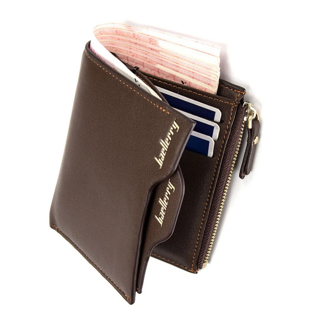 Buy New Wallet Men Purse Men's Short Zipper Purses Men