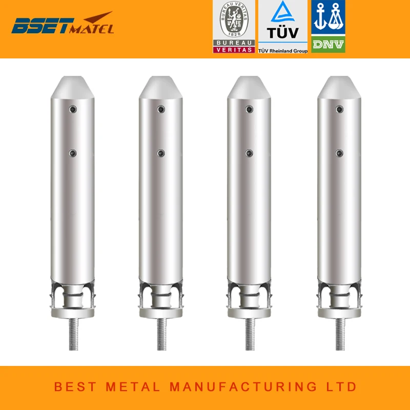 Mirror Polish 4 Pieces Lot Duplex 2205 stainless steel glass pool fencing spigot for swimming pool