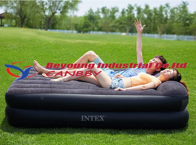 Двухслойная Подушка Intex, подушка для отдыха, надувная кровать с подушкой для гостей