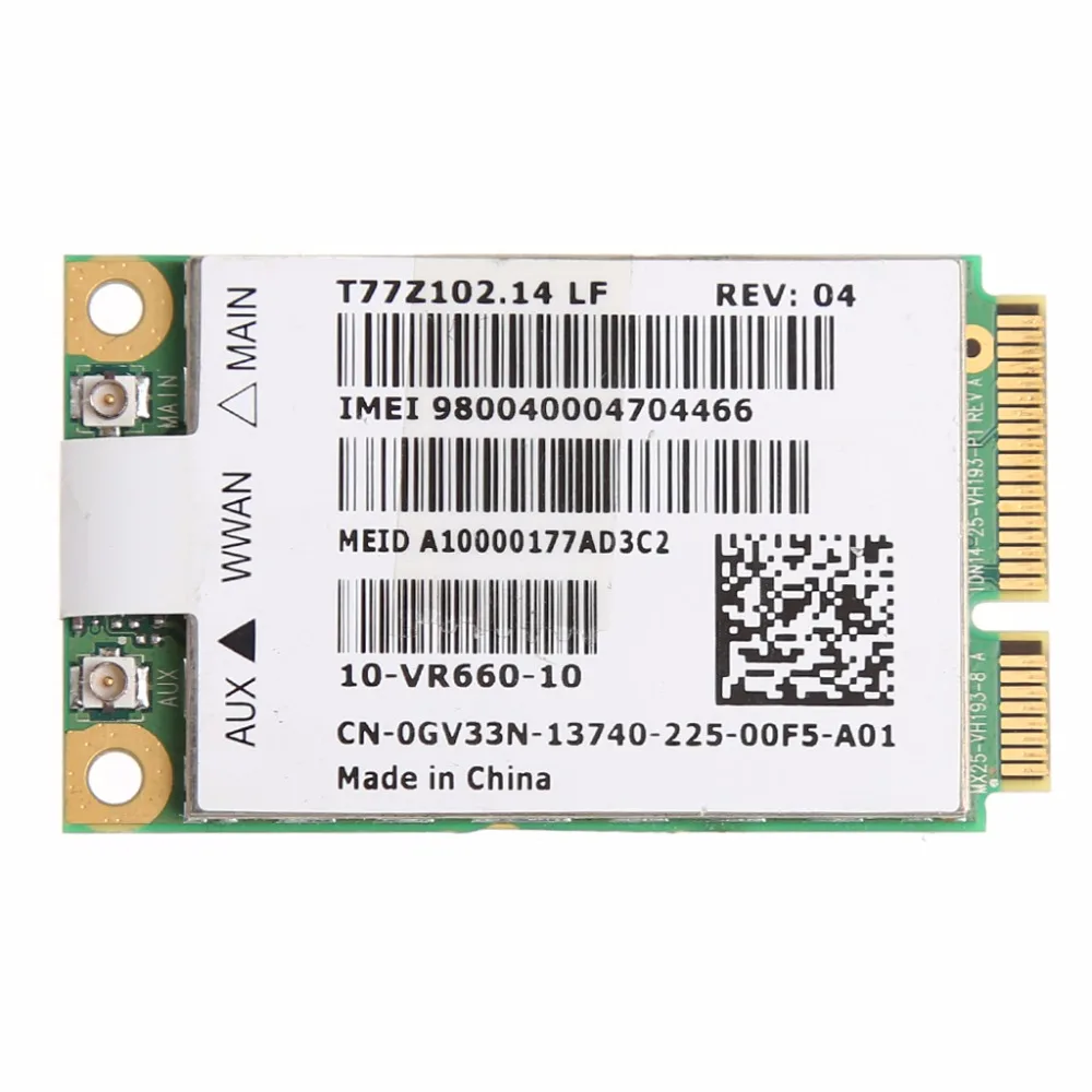

tablet-Wireless 3G WWAN Gobi2000 Mobile Broadband Network Card For Dell 5620 0GV33N
