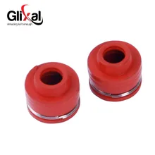 Glixal GY6 50cc 125cc 150cc клапан головки цилиндра сальник для 139QMB 152QMI 157QMJ Скутер ATV Мопед картинг UTV(2 шт