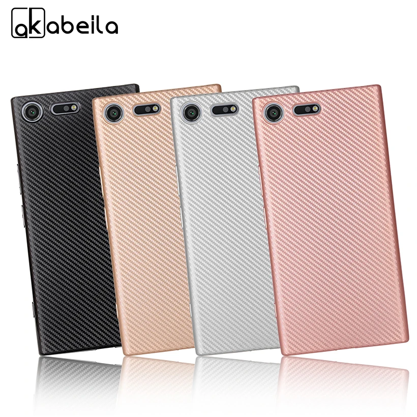 

Soft TPU Phone Case For Sony Xperia XZ2 Premium XZ4 Compact XA2 XA1 XA Ultra C6 L2 Carbon Fiber Coves Protective Skin Shell
