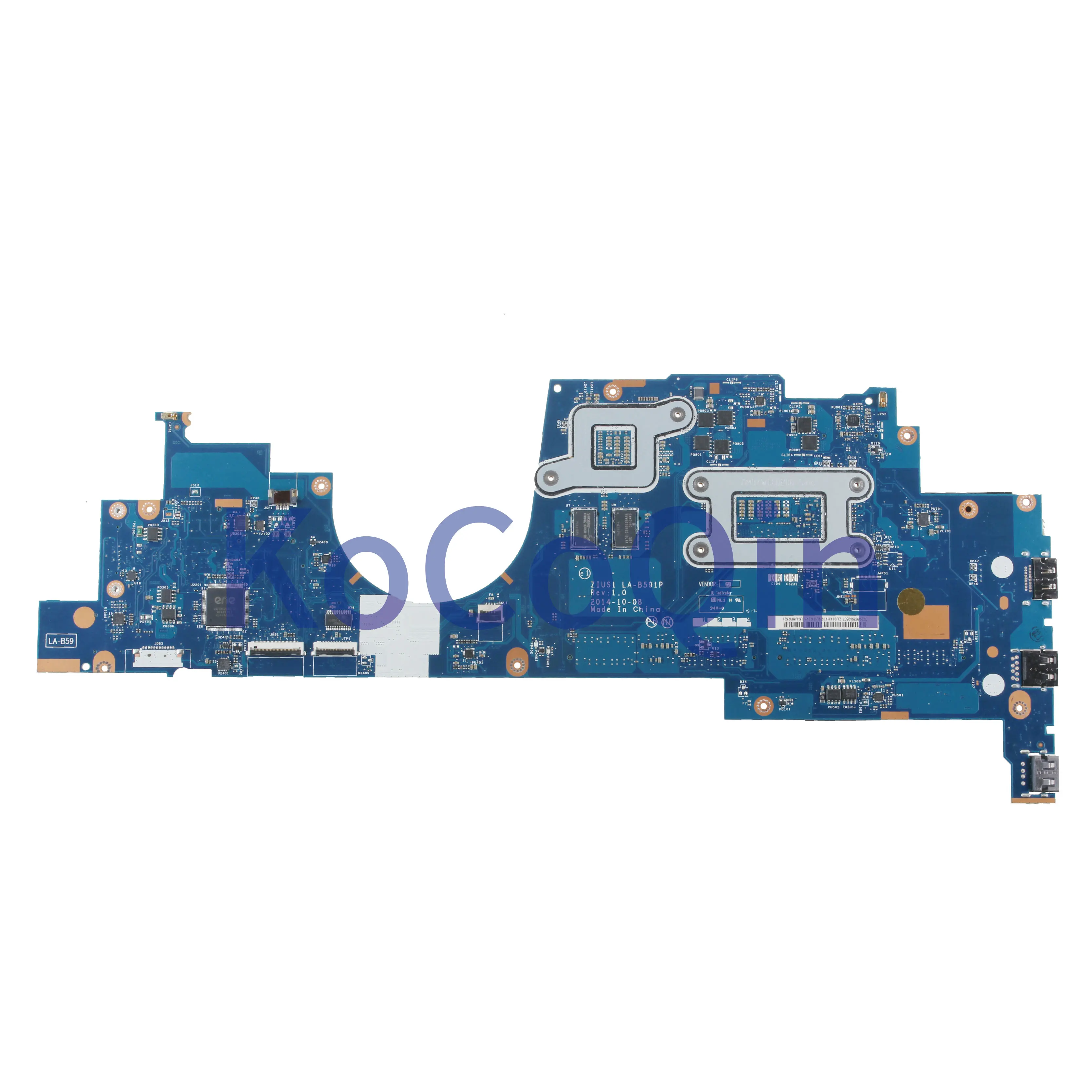 discounted  KoCoQin Laptop motherboard For Lenovo YOGA S5 15 Core I5-5200U Mainboard ZIUS1 LA-B591P 00JT358 SR2
