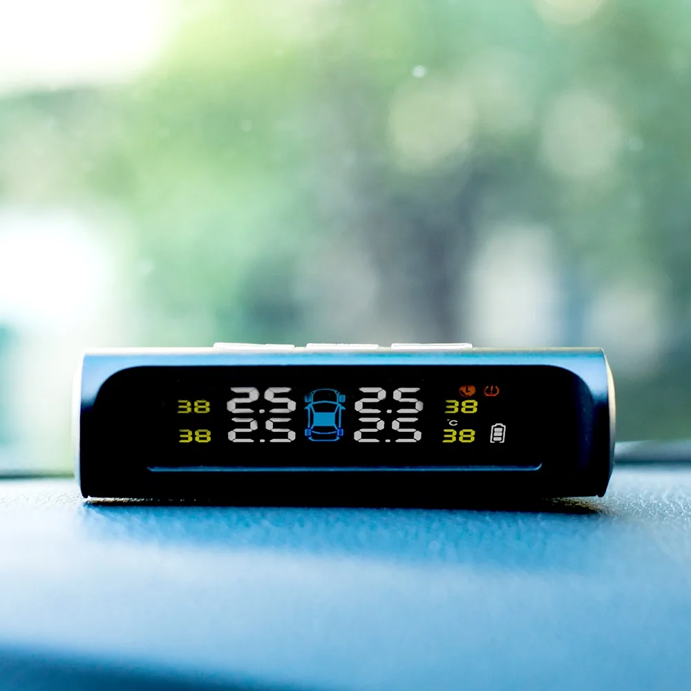 Riboton Smart Car TPMS система контроля давления в шинах Солнечная энергия цифровой ЖК