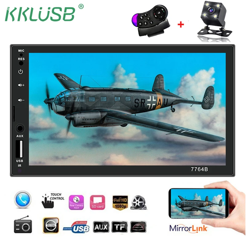 2din автомобильное радио 7 дюймовый сенсорный экран Mirrorlink Android tape recorde Player 2 DIN MP5