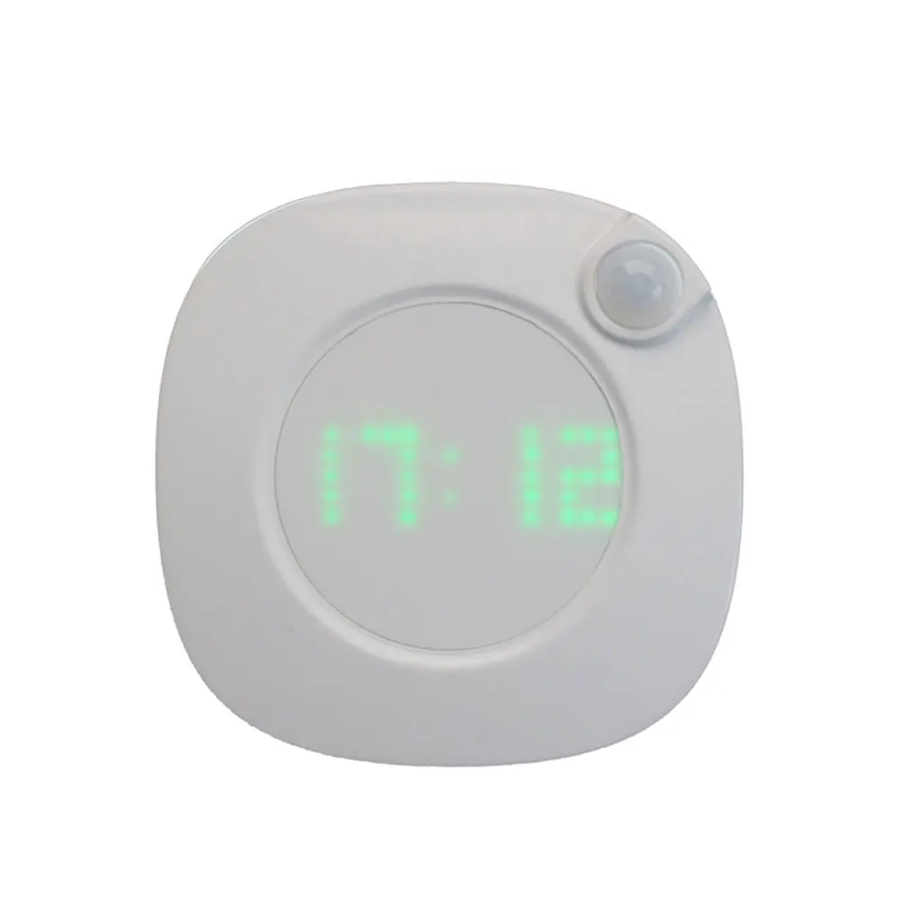 

LED Smart Night Light Human Body Induction Time Display Magnetic Wall Lamp for Bedroom LKS99