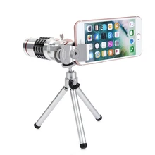 ALLOET 18X Zoom Phone Monocular Telescope Telephoto Camera Lens Samrtphone Universal Clip Tripod Holder Mount For iPhone Samsung