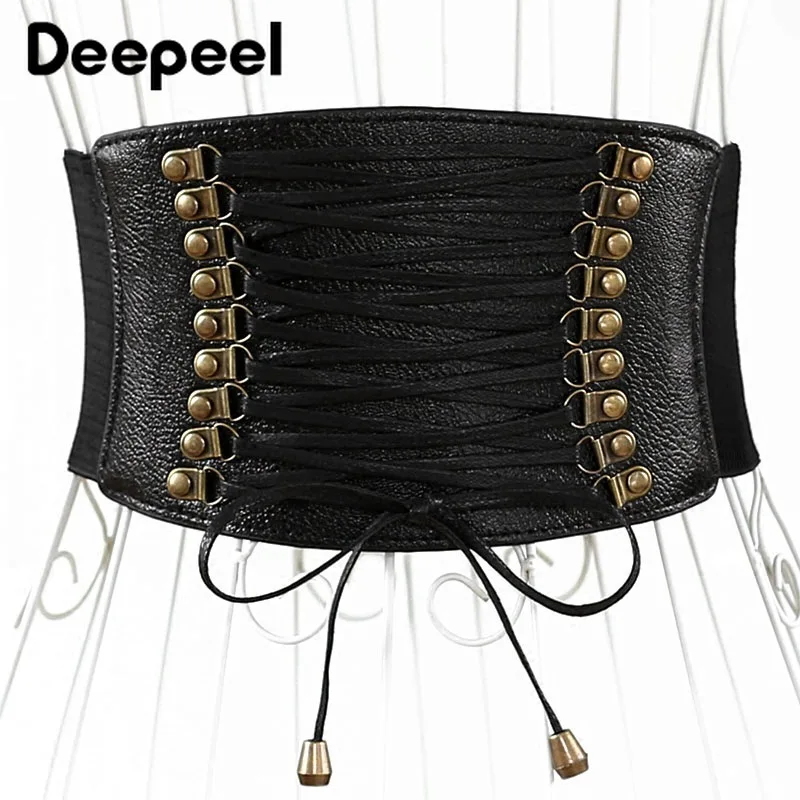 Deepeel 1 pc Мода Twotwinstyle эластичный пояс-стрейч женский широкий ремень Изделия из кожи декоративные аксессуары для юбки CB008