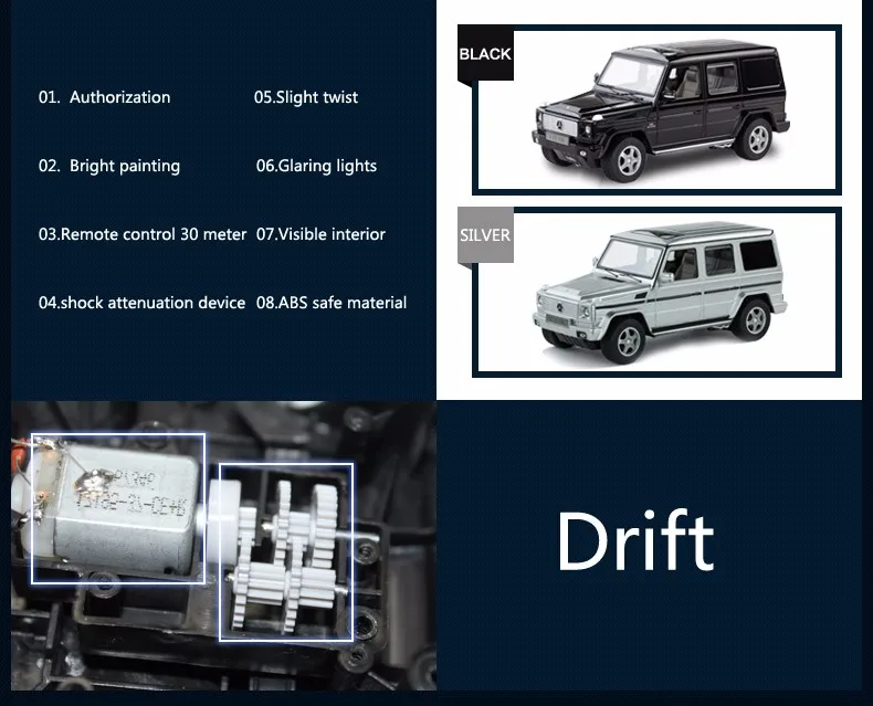 Rastar лицензированный R/C 1:14 Mercedes-Benz G55 AMG rc Авто Дрифт автомобиль 30400