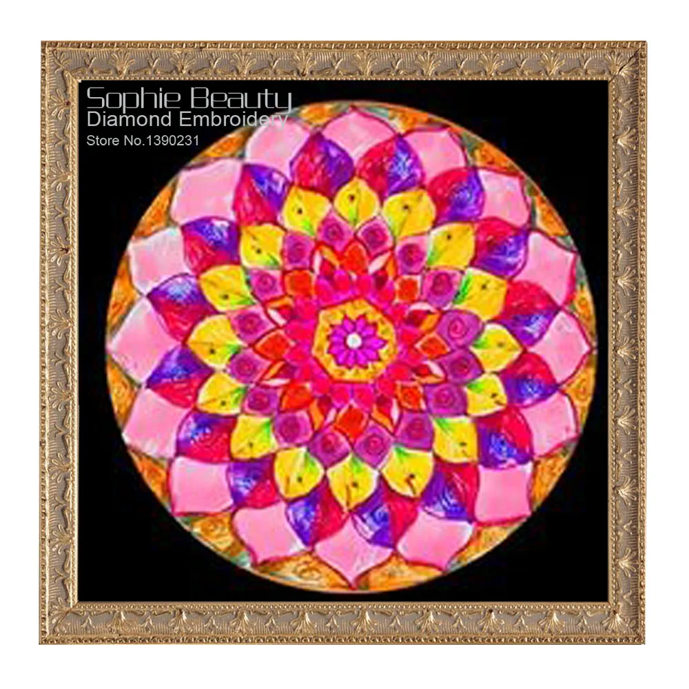 Diamond Mosaic Painting Colroful Light Pictures Full Embroidery 5D Diy Cross Stitch Square Set | Дом и сад