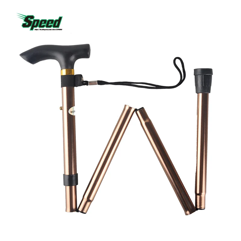 Outdoor Portable 4 section Adjustable Canes Camping Sticks Hiking