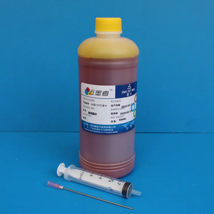Corante para Epson para Canon para Impressora Cartucho de Impressora Kit de Recarga de Tinta Brother para Hp802 Especializada Ciano Azul Ciss Tinta 500 ml 5 High Quality Computador e Escritório