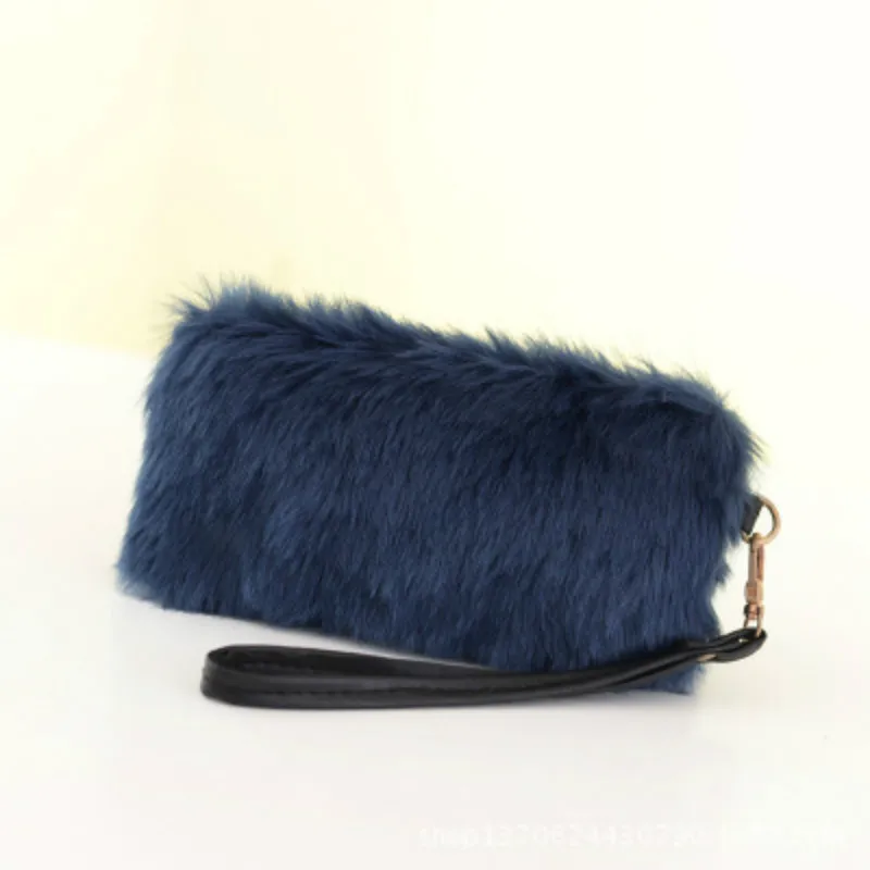 

2018 new Fashion women wallets purse phone bags plush luxury black famous brand handbag ladies clutch designer mochila dollar