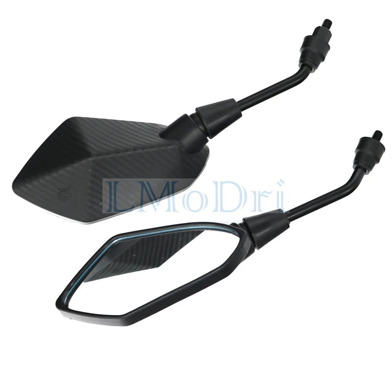 זוג מראות מחומשות לאופנוע, הברגה 80mm או 10mm לבחירה