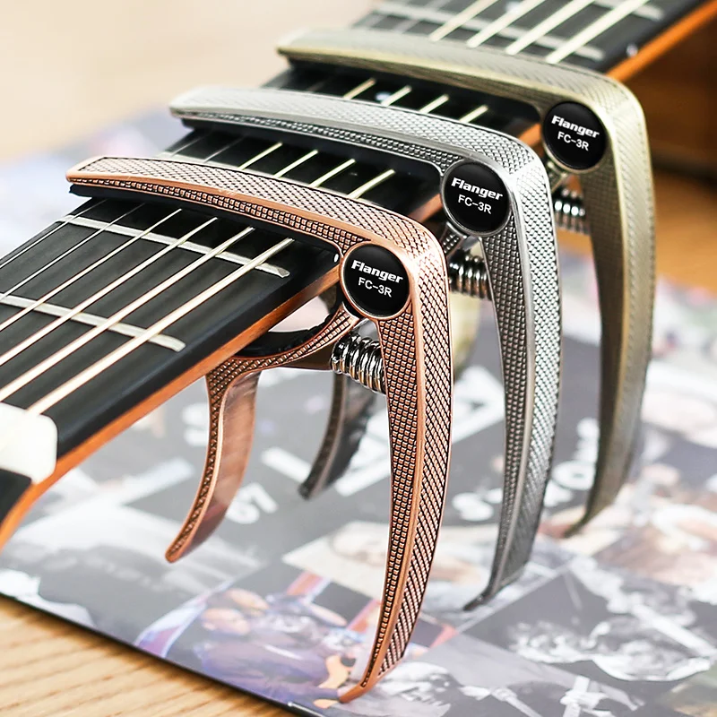 

Guitar Capos Single-handed with Quick Change Lightweight Aluminum Alloy for Acoustic and Electric Guitars Guitar Parts Accessory