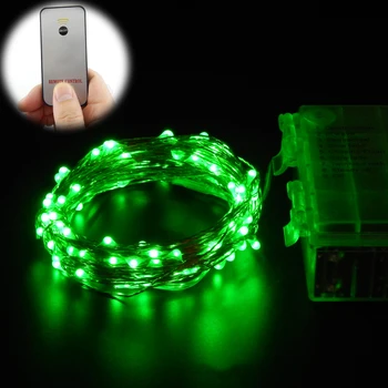 

20Ft6m 60Led Waterproof Battery Operated LED String Lights Decoration Lighting Copper Wire Fairy Light+1Key Remote Control 8Mode