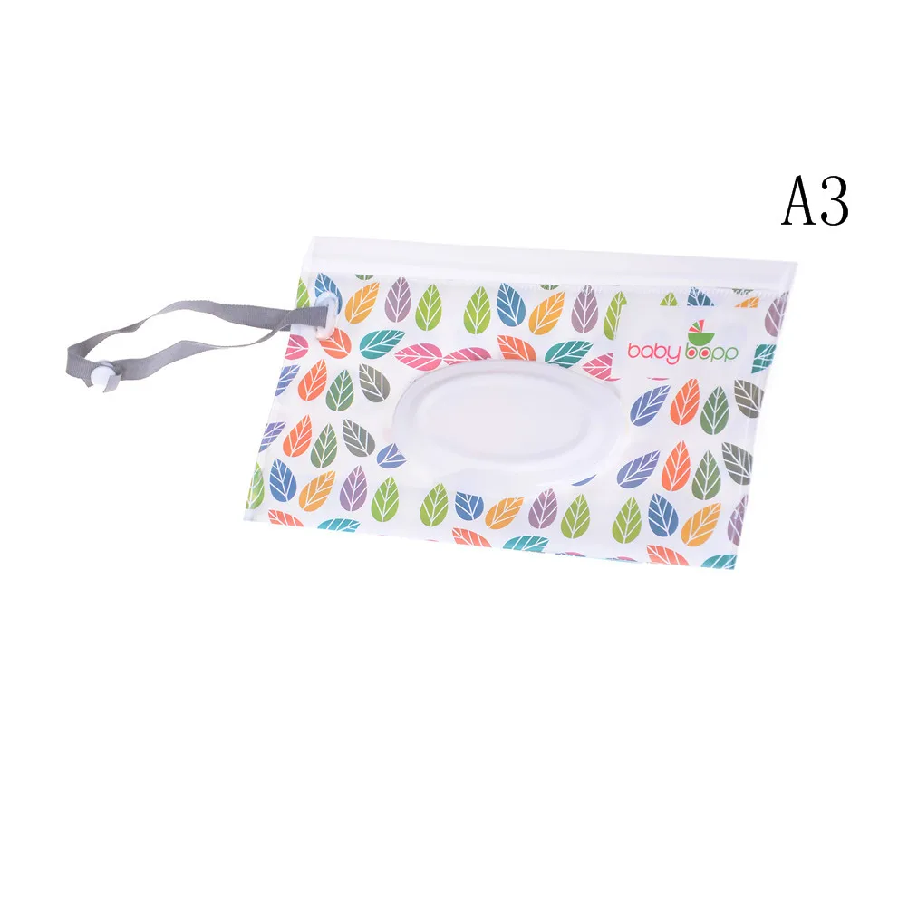 1pcs Экологичная коробка для детских салфеток, коробка для влажных салфеток, чистящие салфетки, сумка для переноски, раскладушка, защелкивающийся ремешок, чехол-контейнер для протирки - Цвет: 1pcs
