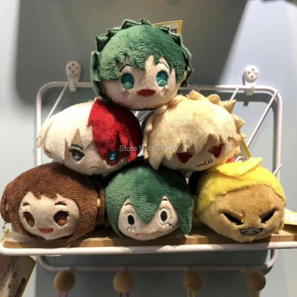 New 20Pcs My Hero Aca Mid Lzu Bak Kat Tod Sho Scr Era 3.5&quot 9CM Plush Doll Keychain Pendant | Игрушки и хобби