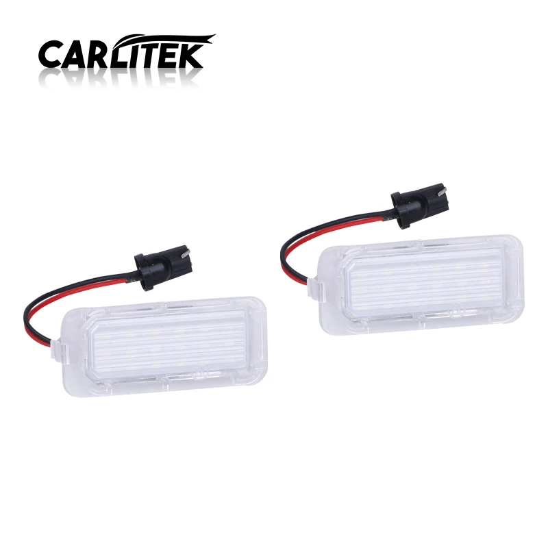

CARLitek Car License Plate Lamp Canbus Auto Led Signal Lights for Ford Focus 5D Fiesta Mondeo MK4 C-Max MK2 S-Max Kuga Galaxy