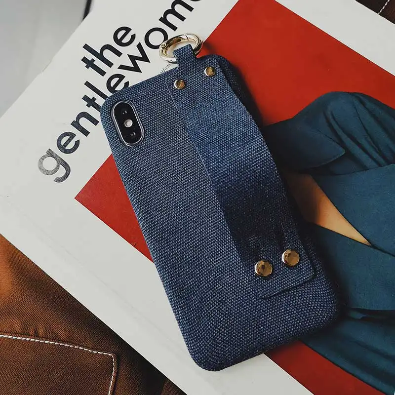 Чехол Boucho для iPhone XS Max XR X тканевые текстурные чехлы телефонов 6 6s 7 8 Plus мягкий чехол