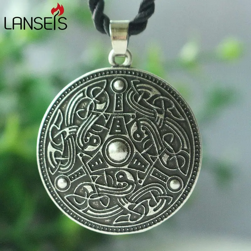 1ps Viking Age Disk Gotland скандинавские Ретро Подвеска для ожерелий амулет ручной работы в