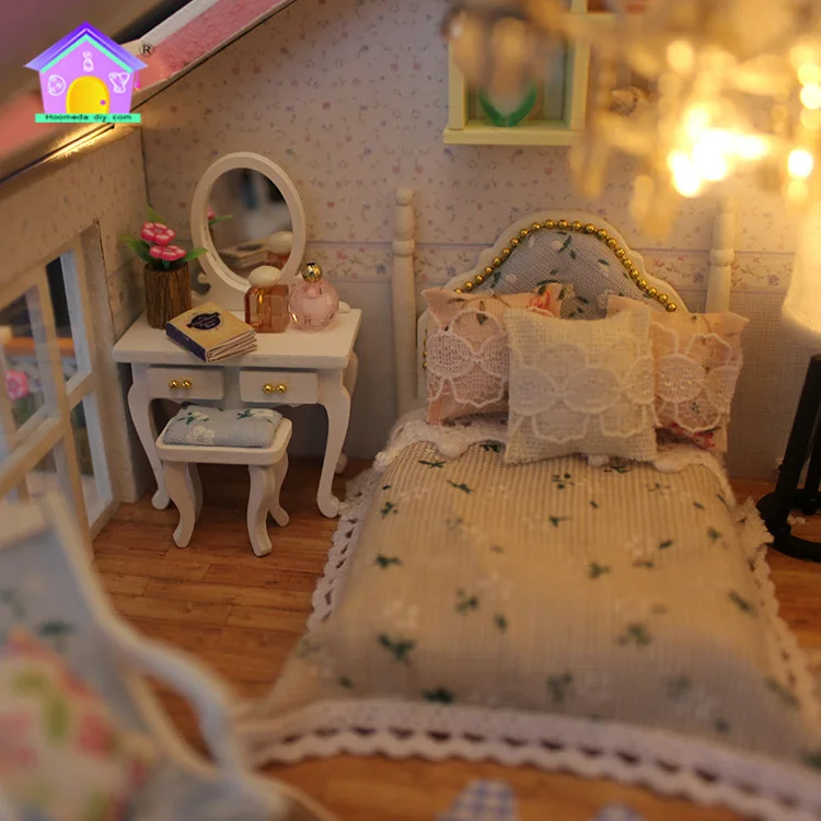 Кукольный дом мебель Diy Миниатюрный пылезащитный чехол 3D Деревянный Miniaturas кукольный домик игрушки Creativ роскошные подарки на день рождения коробка театр Каса