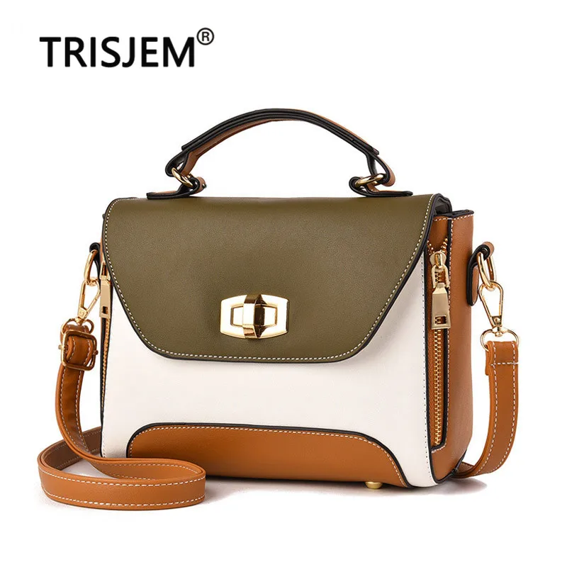 

2019 Female Leather Crossbody Bag for Women Retro Shoulder Handbag Ladies Hand Bag Bolso de Mano Sac de Femme Green Pink Flap