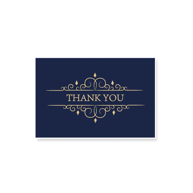 Buy Creative Thank You Cards Bulk Notes Navy Blue