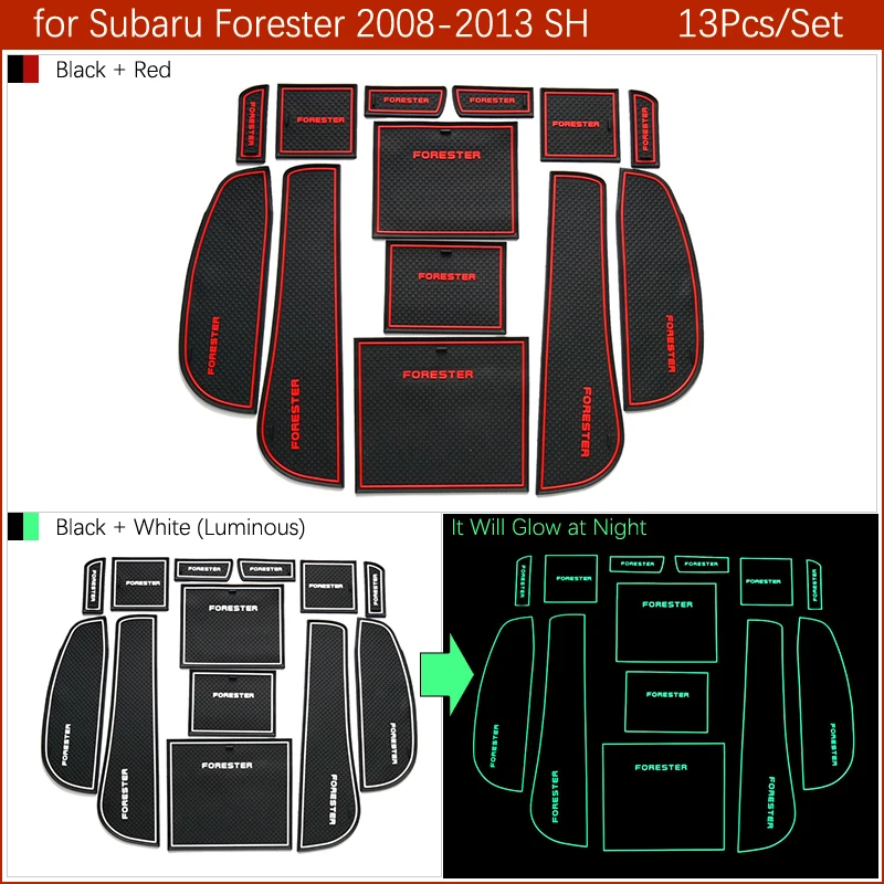 Противоскользящий коврик для ворот резиновая подставка под кружку для Subaru Forester 2008 2009 2010 2011 2012 2013 SH аксессуары наклейки для автомобиля