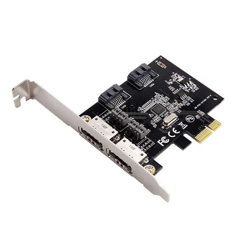 PCI-E на 2 порта SATA 3,0 и 2 порта esata PCIE SATA3 плата расширения адаптера PCI Express