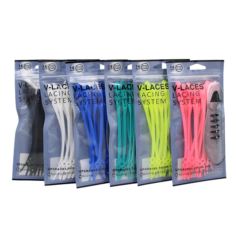 14pcs/set No TIE Lacing system Silicone Shoelace Elastic Shoelaces For Adults/Kids Running No Tie Shoes Accessories Z006