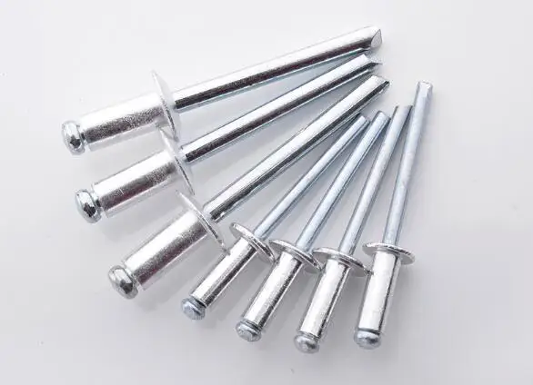 

Aluminum rivet core pull-through flat round head blind rivet