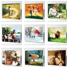 Детский портрет номер картина маслом настенные картины для столовой рисунок на холсте цифровая живопись без украшения для дома