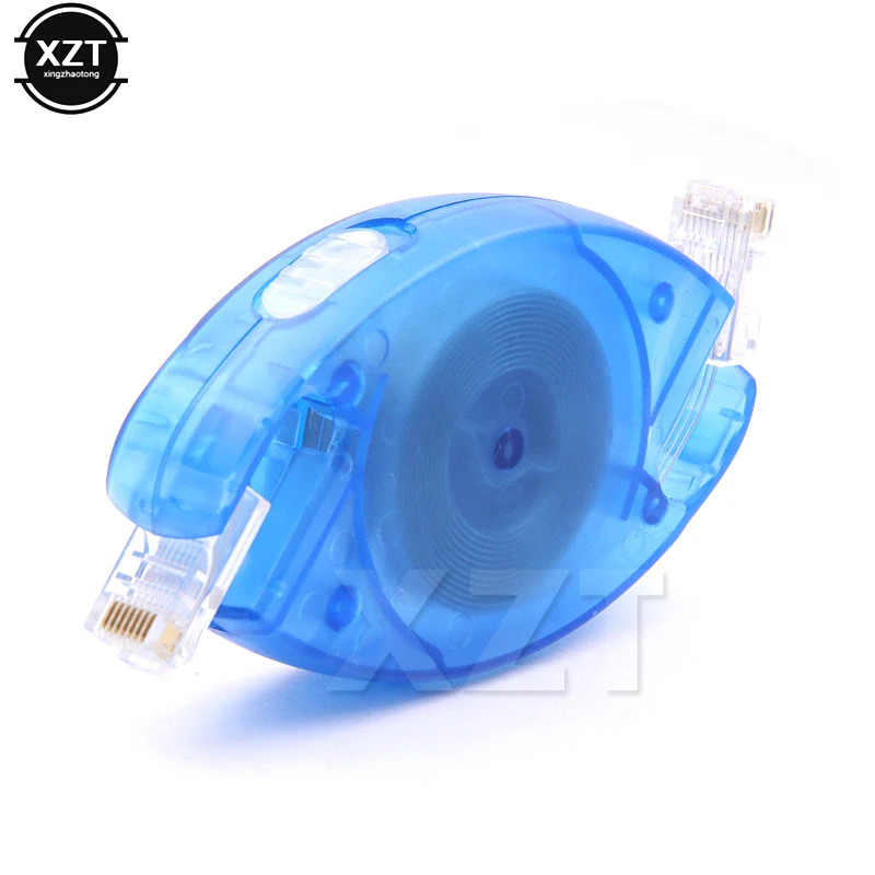 

1pc Hot sale 2.5m Retractable 8 Pin Portable RJ45 Male to Male Cat5 Ethernet Network Cable for Laptop