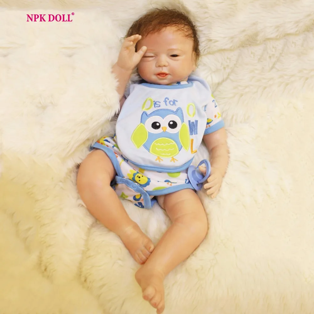 

Lovely Reborn Dolls Best Christmas Gift 45CM/18 Inch Silicone Toddler Dolls Baby Reborn Dolls Silicone Children Birthday Gift