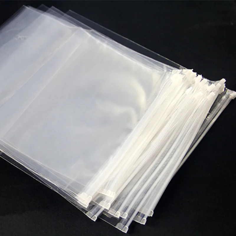 Retail 35 45cm 20Pcs Lot Clear Plastic Zip Lock Packing Pouch Self Seal 