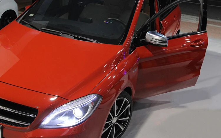 2 шт серебро ABS хром вид сбоку Сменные зеркала крышки для Benz серии
