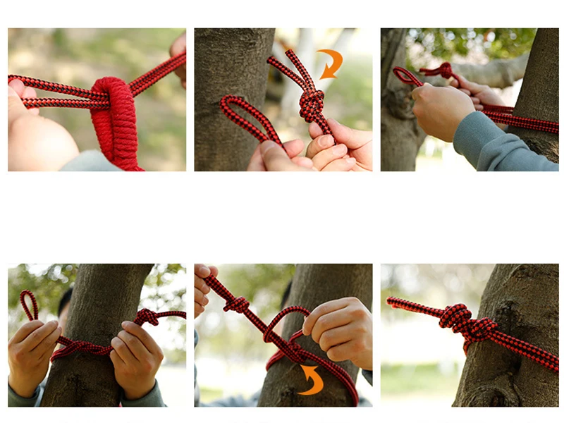 Outdoor Hammock Portable Sleeping Bed 200cm80cm single Camping Hanging Hammock Travel Furniture Parachute As Swing Camping mat  (6)