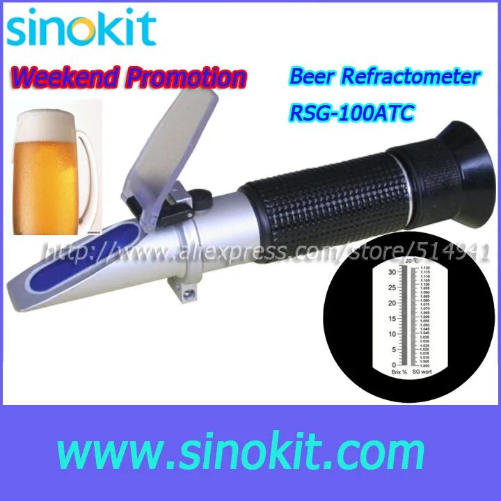 

Free Shipping Weekend Promotional 0 to 32% Brix Beer Refractometer - RSG-100ATC