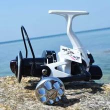 Risn MM7000 MM10000 15+ 1BB полностью Металлическая катушка для серфинга, длинная катушка для морской рыбалки, литое колесо, спиннинговая Рыболовная катушка