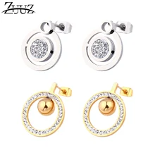 Серьги-гвоздики, модные ювелирные аксессуары, серьги из нержавеющей стали для женщин, серебряные, золотые ювелирные изделия, сережки brincos для женщин