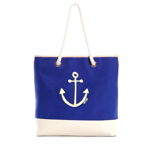 xmas gift Women's handbag beach bag anchor canvas bag shopping bag big ...