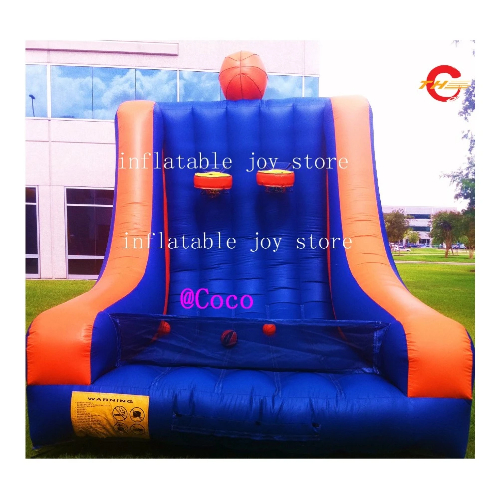 free air ship to door!Giant Inflatable Double Basketball Hoops Game,  popular ball toss game/carnival game|Inflatable Bouncers| - AliExpress