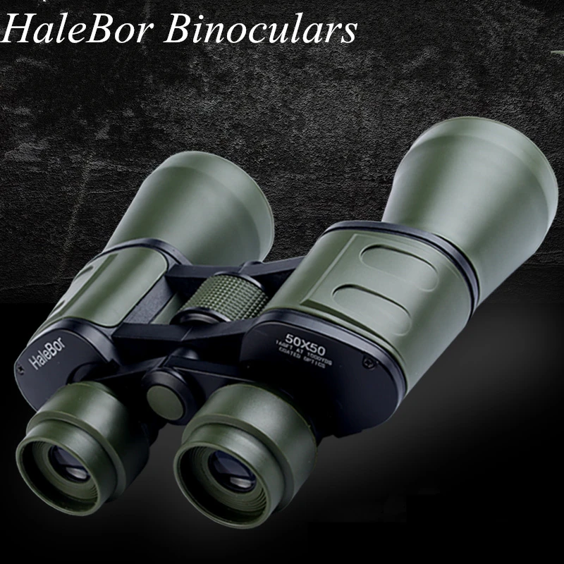 HaleBor 50X50 Binoculars High Quality HD Wide Angle BAK4 Prism