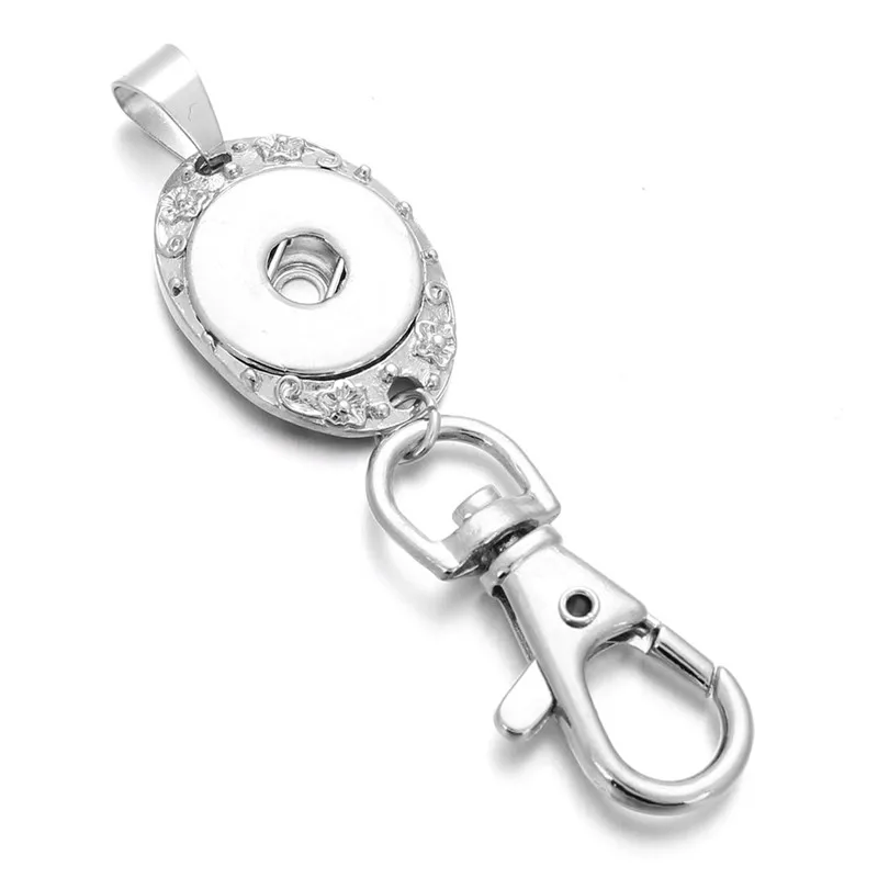 Hot Sale 18mm Snap Keychain Hook Lanyard Keychains Keyring For Women's