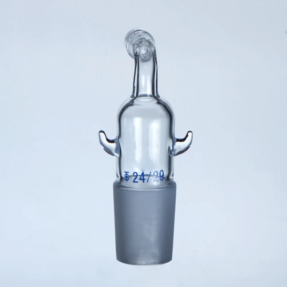 

1pcs 24/29 glass bent Adapter with two exhaust connection lab glassware