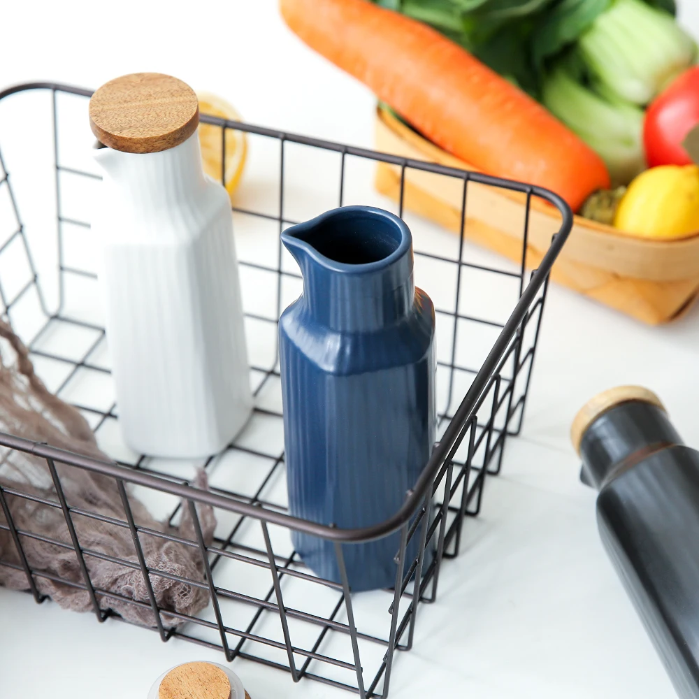 Freelove 9 унций керамическое масло и уксус Cruet Диспенсер оливкового масла бутылка