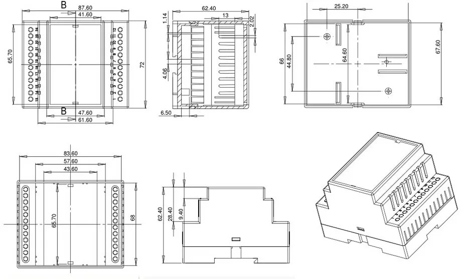 small plastic din rail enclosure box plc junction box instrument enclosure  (5).jpg