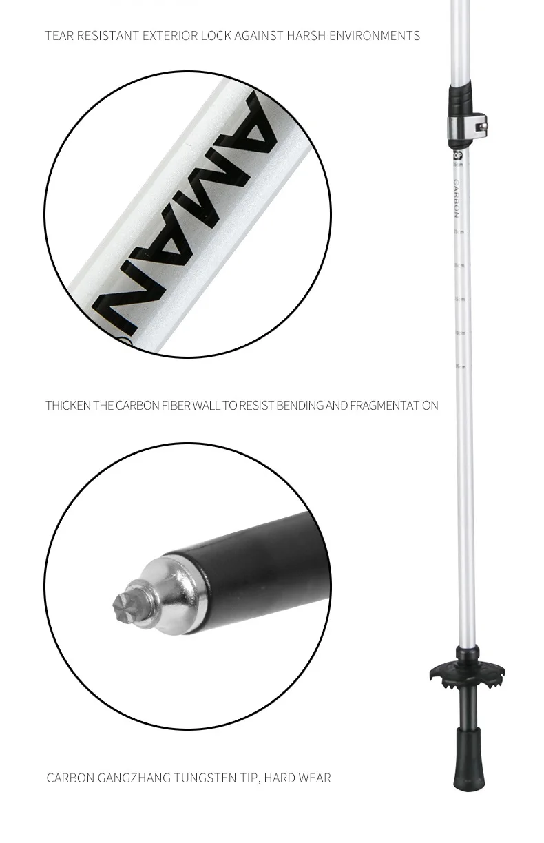1 пара из углеродного волокна, скандинавские палки для ходьбы, трекинга, походные палки, телескопическая палка, скандинавские палки, высокое качество