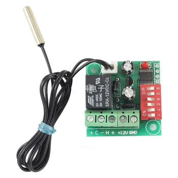 

Adjustable 12V thermostat / 20-90 °C temperature control switch / cooling heating mode / with probe